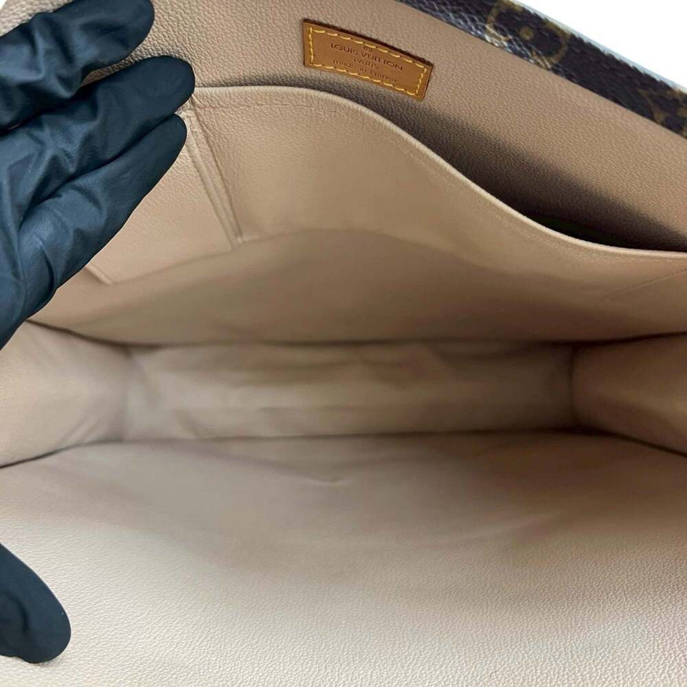 LOUIS VUITTON Brown Leather Tote Bag - Picture 9 of 10